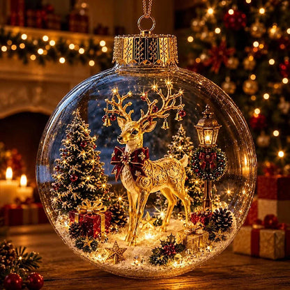 🌈🌈 Világító karácsonyi dioráma dekoráció – varázslatos ünnepi jelenet, amely melegséget és örömöt hoz otthonodba 🎁🌲