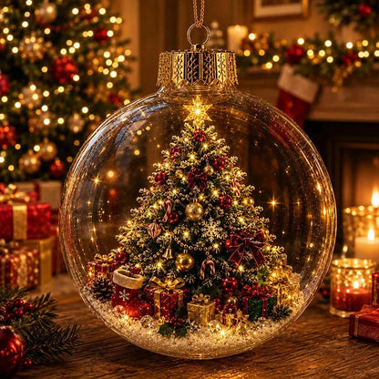 🌈🌈 Világító karácsonyi dioráma dekoráció – varázslatos ünnepi jelenet, amely melegséget és örömöt hoz otthonodba 🎁🌲