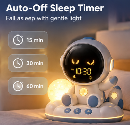 🤖 KYARANO Cute Robot Kids Alarm Clock