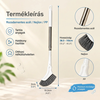 🔥🔥Teleszkópos fugatisztító kefe 🧹 – Hosszú nyéllel, csempékhez és fugákhoz ✨