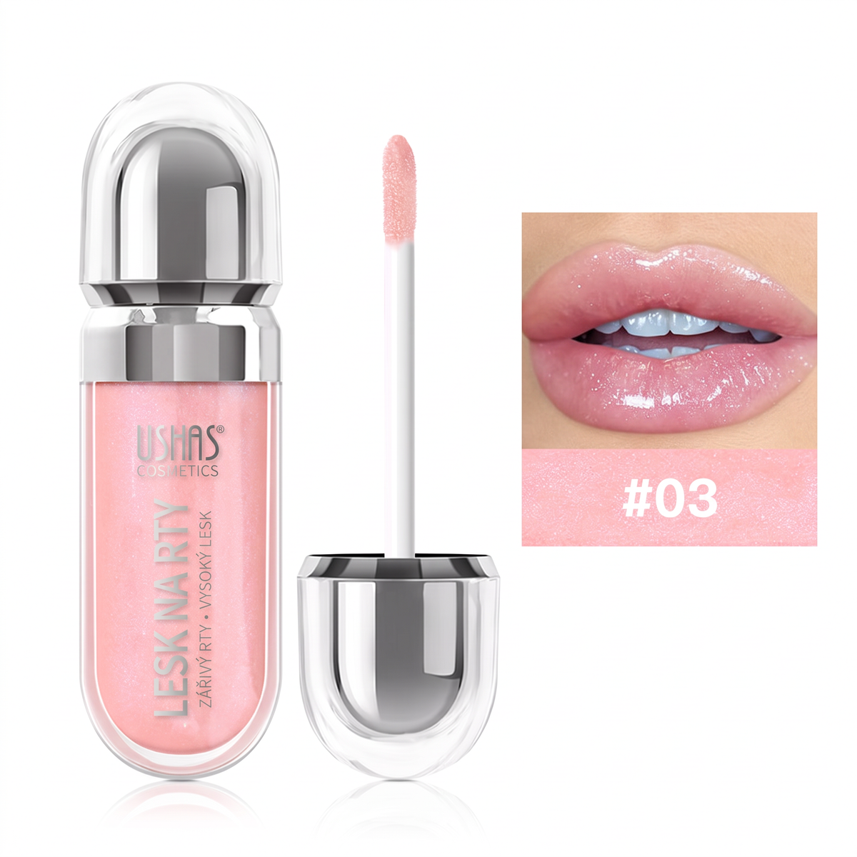 💄✨ Magasfényű szájfény – Hosszan tartó ragyogás, puha és hidratált ajkak