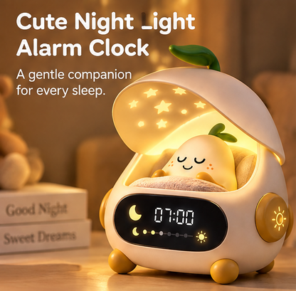 🍐 KYARANO Cute Sleeping Pear Kids Alarm Clock