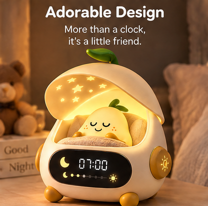 🍐 KYARANO Cute Sleeping Pear Kids Alarm Clock