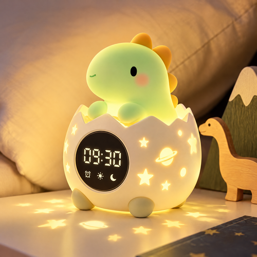 🦖 KYARANO Cute Dinosaur Kids Alarm Clock