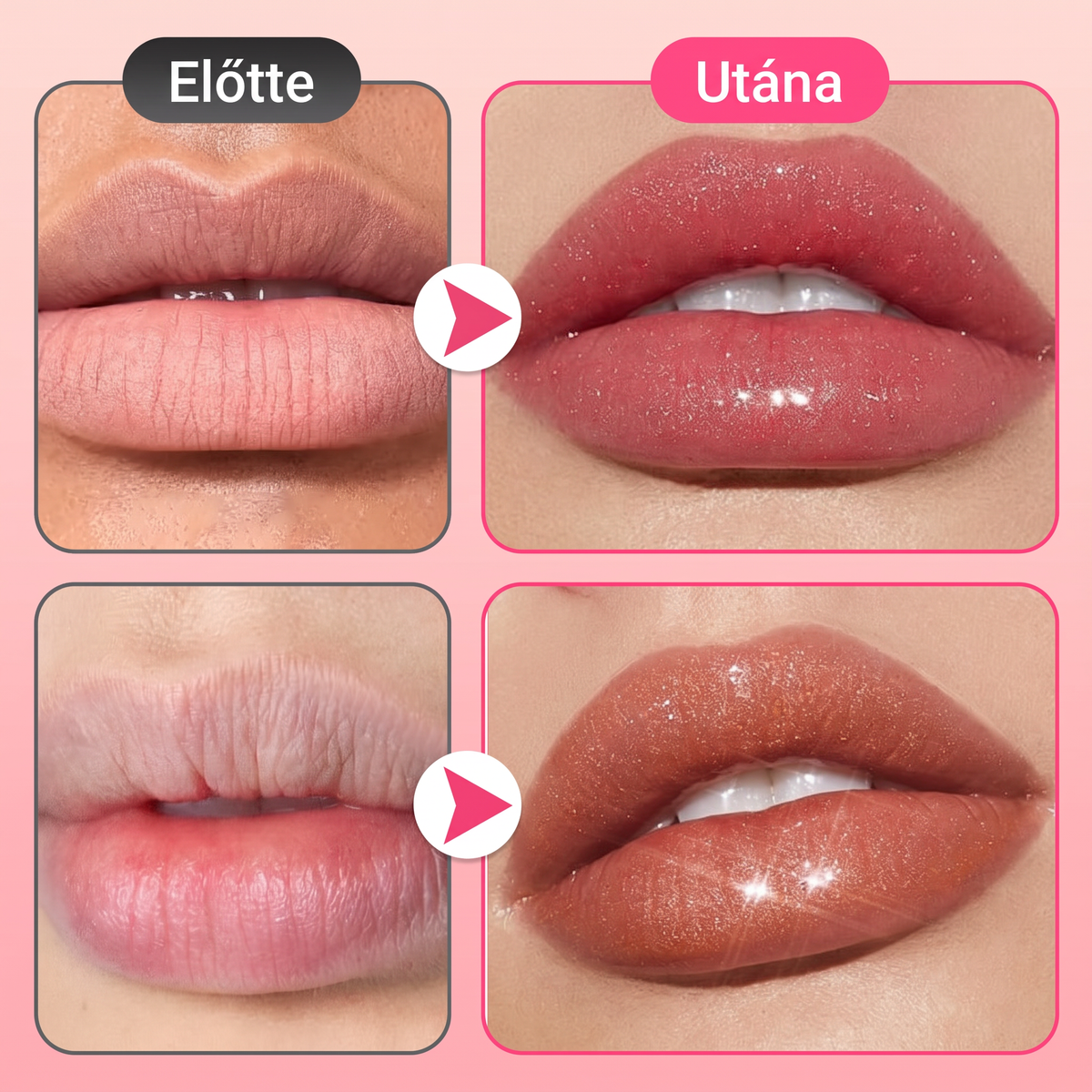 💄✨ Magasfényű szájfény – Hosszan tartó ragyogás, puha és hidratált ajkak