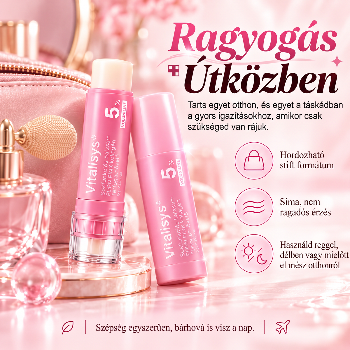 🔥🔥 Vitalisys® Koreai PDRN rózsaszín kollagénes dúsító balzsam
