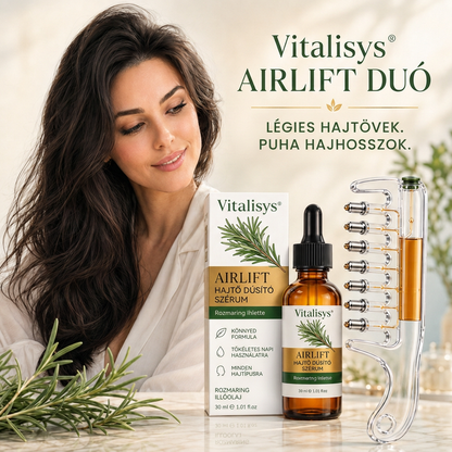 🌈🌈Vitalisys® AirLift Duo – Precíziós hajtőemelő fésű és könnyű hajszérum 👸🌟