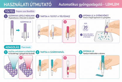 🌈🌈Automata gyémántfestő toll – precíziós gyöngyadagoló 5D gyémántfestéshez és kreatív alkotáshoz