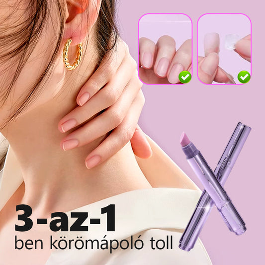 Vitalisys® 3 az 1-ben körömápoló toll – Körömágybőr ápolás és polírozás kamélia olajjal ✨
