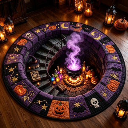 🔥🔥 3D illúziós ünnepi szőnyeg – Halloween borzongás és karácsonyi varázslat