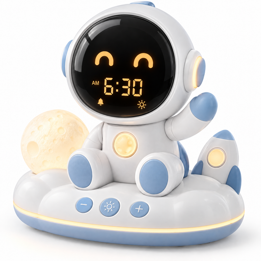 🤖 KYARANO Cute Robot Kids Alarm Clock