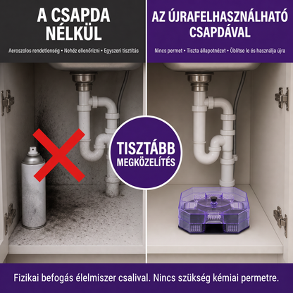 🏠 Újrahasználható, vegyszermentes csótánycsapda spray nélkül