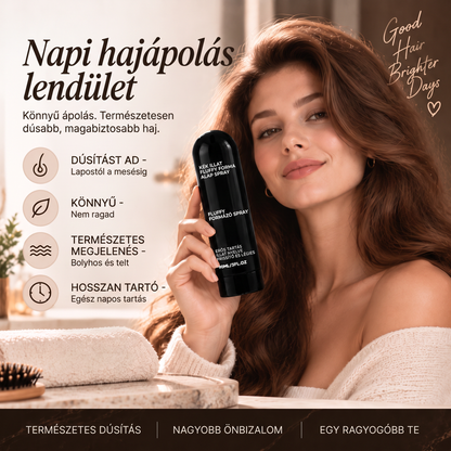 👑👑Vitalisys® Fluffy Hair Shaping Spray – Könnyed, dúsító spray a hajtövek megemeléséért és a természetes mozgásért, őszibarack illattal 👸