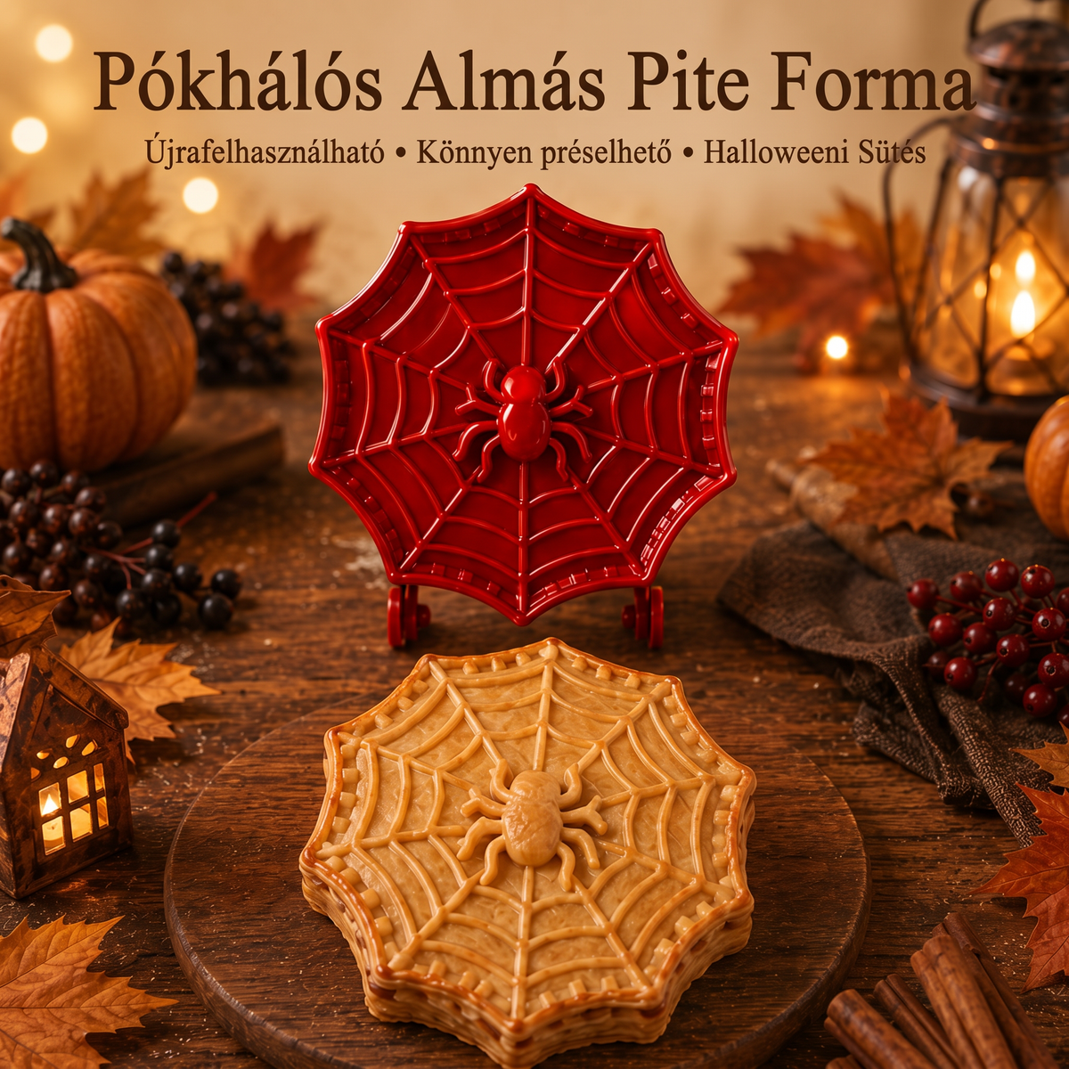 🎃 8 darabos Halloween mini piteformázó készlet