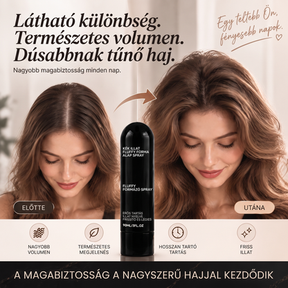 Vitalisys® Fluffy Hair formázó hajspray – Könnyű dúsító köd a hajtövek emeléséhez és a természetes mozgáshoz őszibarack illattal 💖