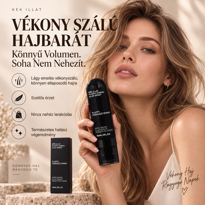 👑👑Vitalisys® Fluffy Hair Shaping Spray – Könnyed, dúsító spray a hajtövek megemeléséért és a természetes mozgásért, őszibarack illattal 👸