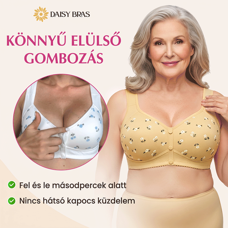 Daisy Bra – UTOLSÓ NAP – 80% KEDVEZMÉNY – Kényelmes, elöl kapcsos melltartó