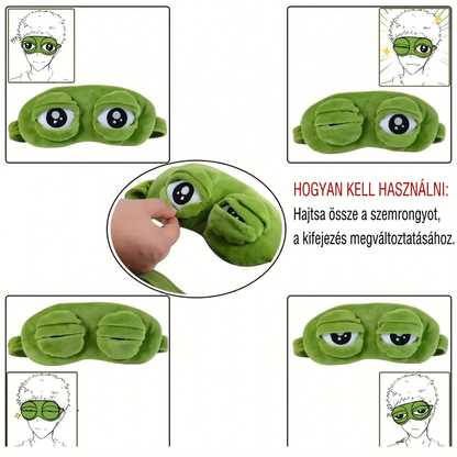 🔥🔥 Utolsó nap – 49% kedvezmény 🎁 2026-os 3D béka alvómaszk 🐸 Puha, kényelmes és állítható