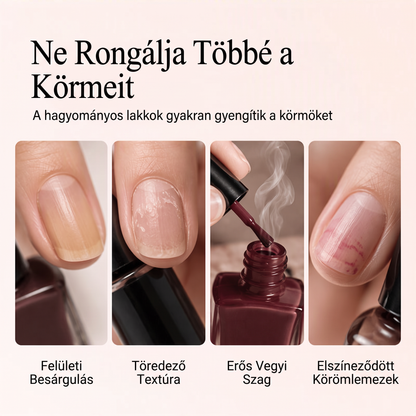 🔥🔥 Simító és ápoló körömlakk – Természetes rózsaszín gyöngyházfény💅
