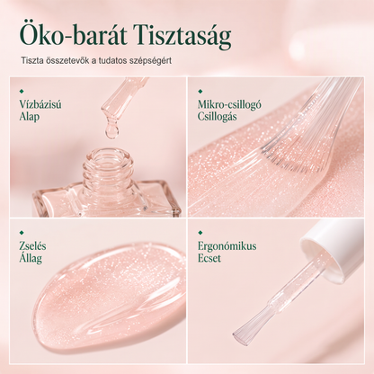 🔥🔥 Simító és ápoló körömlakk – Természetes rózsaszín gyöngyházfény💅