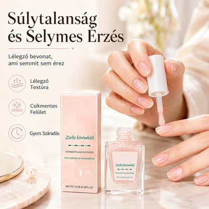 🔥🔥 Simító és ápoló körömlakk – Természetes rózsaszín gyöngyházfény💅