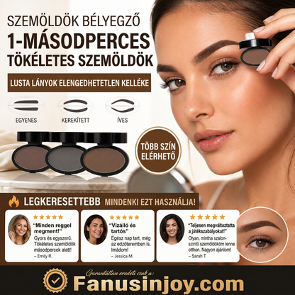💎💎 2026 SLÁGER AKCIÓ 💞🖊️ Szemöldökbélyegző púderrel és ecsettel – csak nyomd rá, és tökéletes szemöldök másodpercek alatt. Vízálló, akár 24 órás tartósság 💄🌸