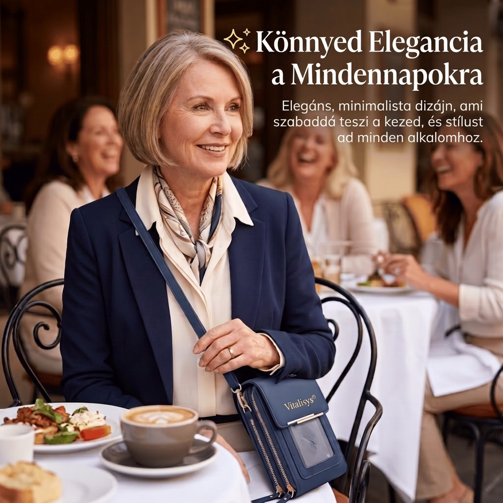 🔥🔥 Utolsó 3 óra: 50% kedvezmény｜2026-os újdonság – Minimalista, elegáns női és férfi érintőképernyős keresztpántos telefontáska lopás elleni védelemmel