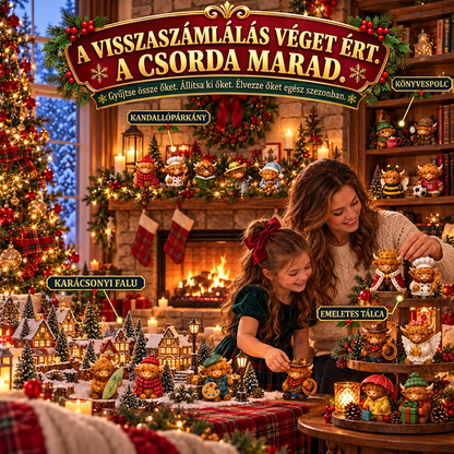 💎💎 Utolsó nap – 49% kedvezmény 🐮 24 napos adventi naptár aranyos skót marhával