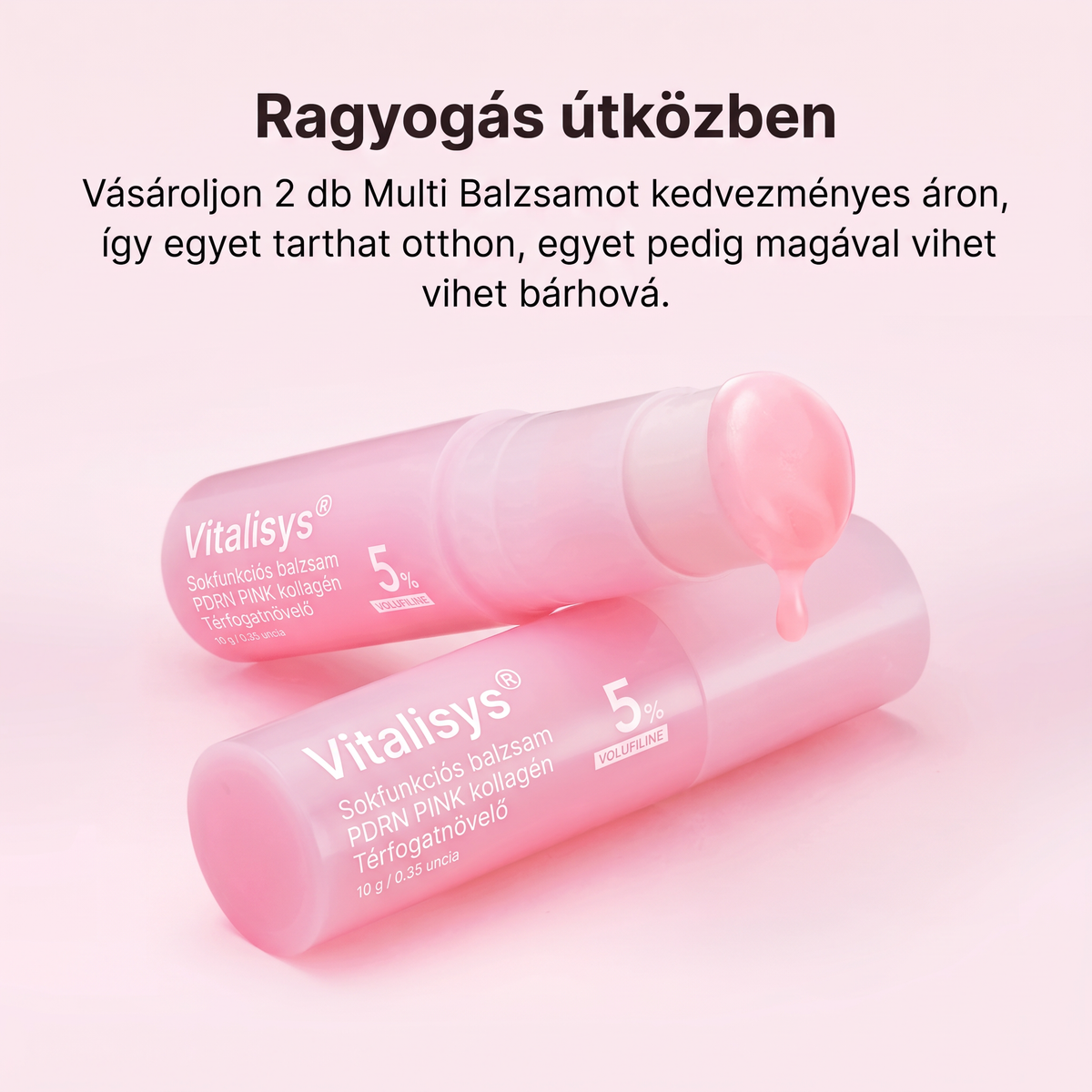 🔥🔥 Vitalisys® Koreai PDRN rózsaszín kollagénes dúsító balzsam