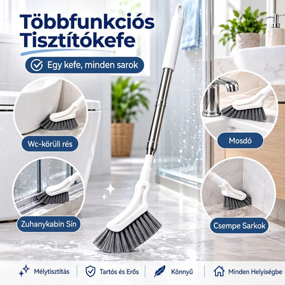 🔥🔥Teleszkópos fugatisztító kefe 🧹 – Hosszú nyéllel, csempékhez és fugákhoz ✨