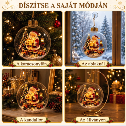 🌈🌈 Világító karácsonyi dioráma dekoráció – varázslatos ünnepi jelenet, amely melegséget és örömöt hoz otthonodba 🎁🌲
