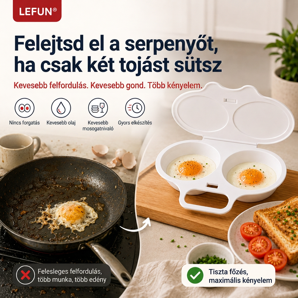 💎💎LEFUN® Gyors reggeli forma mikróba – 2 rekesz, 2 íz, végtelen lehetőség 🍳💥