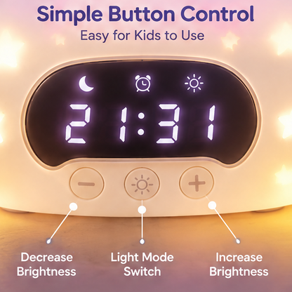 🦄 KYARANO Cute Unicorn Night Light Kids Alarm Clock