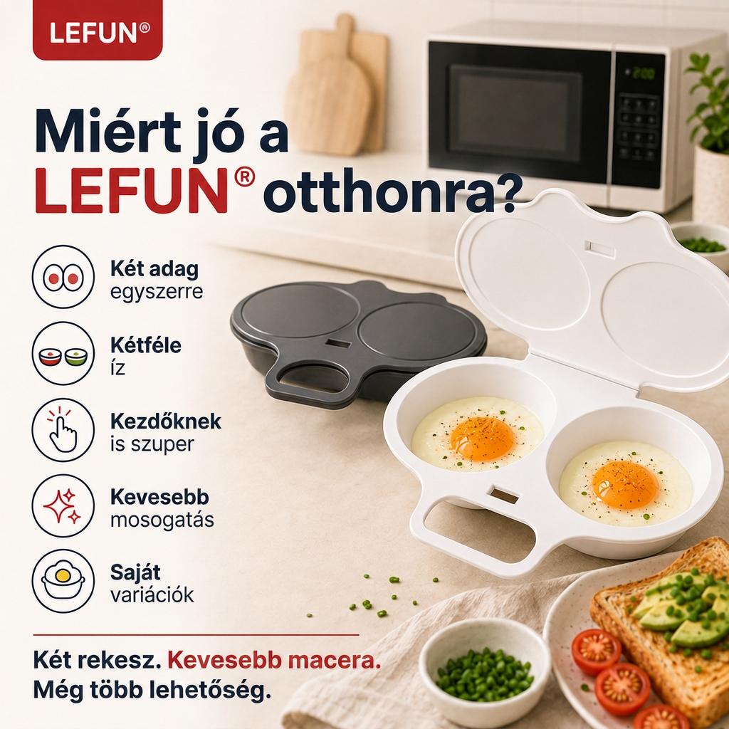 💎💎LEFUN® Gyors reggeli forma mikróba – 2 rekesz, 2 íz, végtelen lehetőség 🍳💥