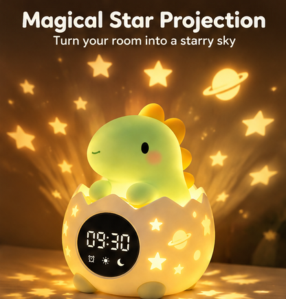 🦖 KYARANO Cute Dinosaur Kids Alarm Clock