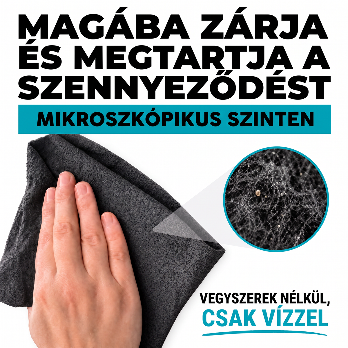 🔥🔥 XXL varázs tisztítókendő – Extra nagy, újrahasználható mikroszálas kendők (5 db)