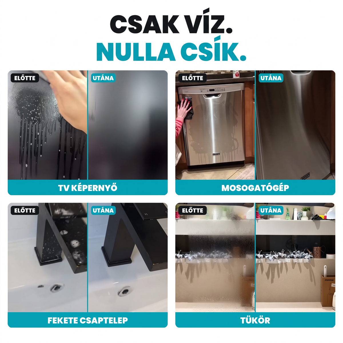 🔥🔥 XXL varázs tisztítókendő – Extra nagy, újrahasználható mikroszálas kendők (5 db)