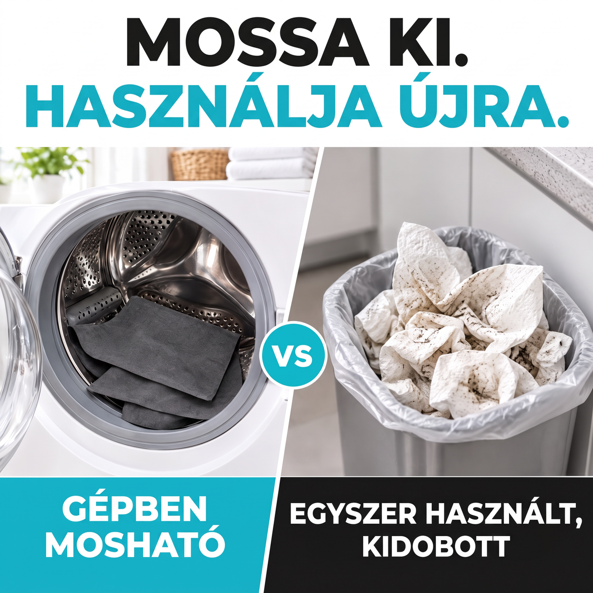 🔥🔥 XXL varázs tisztítókendő – Extra nagy, újrahasználható mikroszálas kendők (5 db)