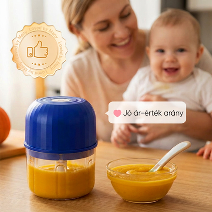 🔥🔥 Vezeték nélküli elektromos mini aprító – Erőteljes konyhai segítő hús, zöldség és bébiétel gyors aprításához ✨