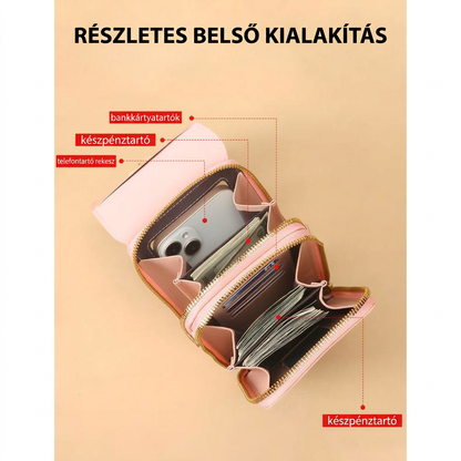 🔥🔥 Utolsó 3 óra: 50% kedvezmény｜2026-os újdonság – Minimalista, elegáns női és férfi érintőképernyős keresztpántos telefontáska lopás elleni védelemmel