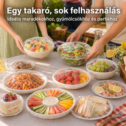 🔥🔥Rugalmas ételtakarók tálakhoz és tányérokhoz – újrahasználható, átlátszó és nyújtható fedők az ételek frissen tartásához 🥗✨