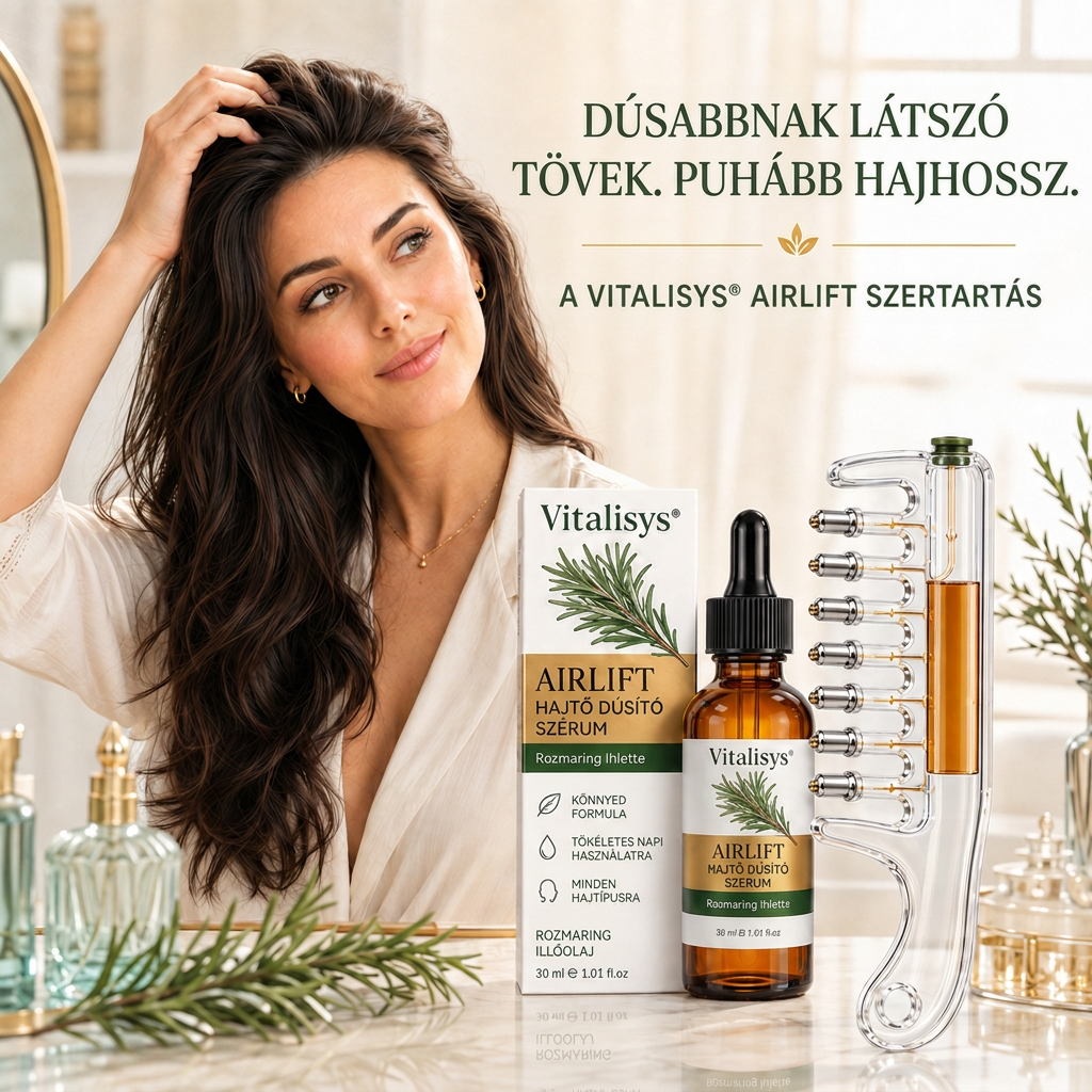 🌈🌈Vitalisys® AirLift Duo – Precíziós hajtőemelő fésű és könnyű hajszérum 👸🌟