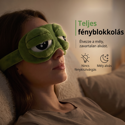 🌈🌈 Utolsó nap – 49% kedvezmény 🎁 2026-os 3D béka alvómaszk 🐸 Puha, kényelmes és állítható