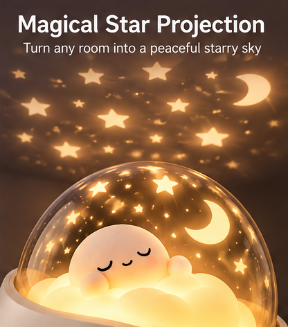 🎨 KYARANO Kids Star Projector Alarm Clock with 7 Color Night Light