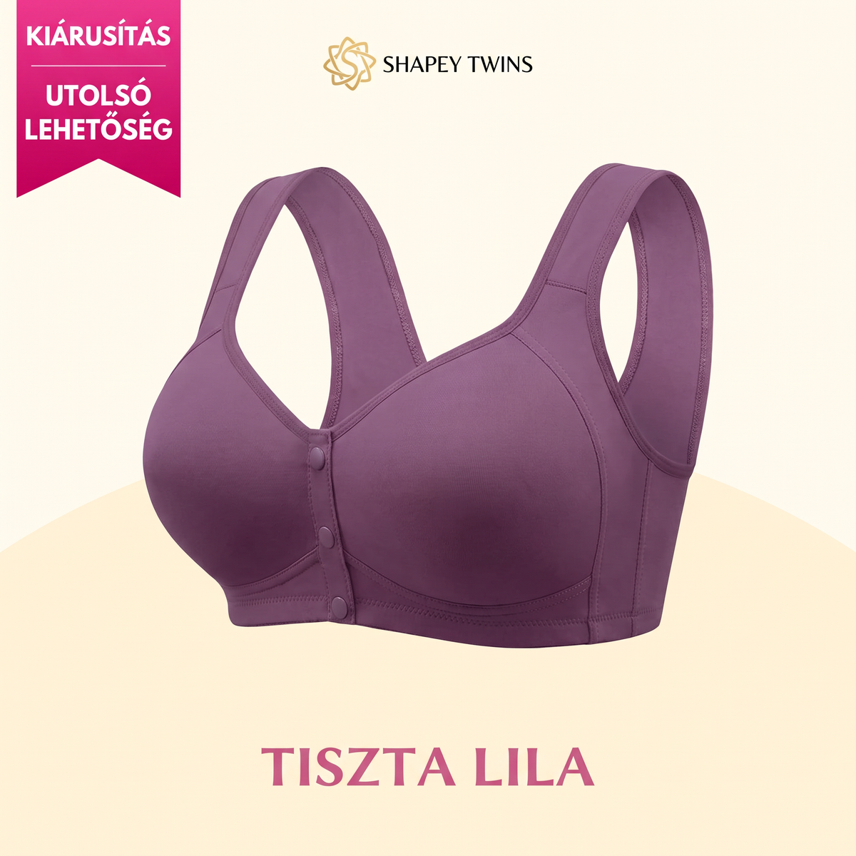 Daisy Bra – UTOLSÓ NAP – 80% KEDVEZMÉNY – Kényelmes, elöl kapcsos melltartó