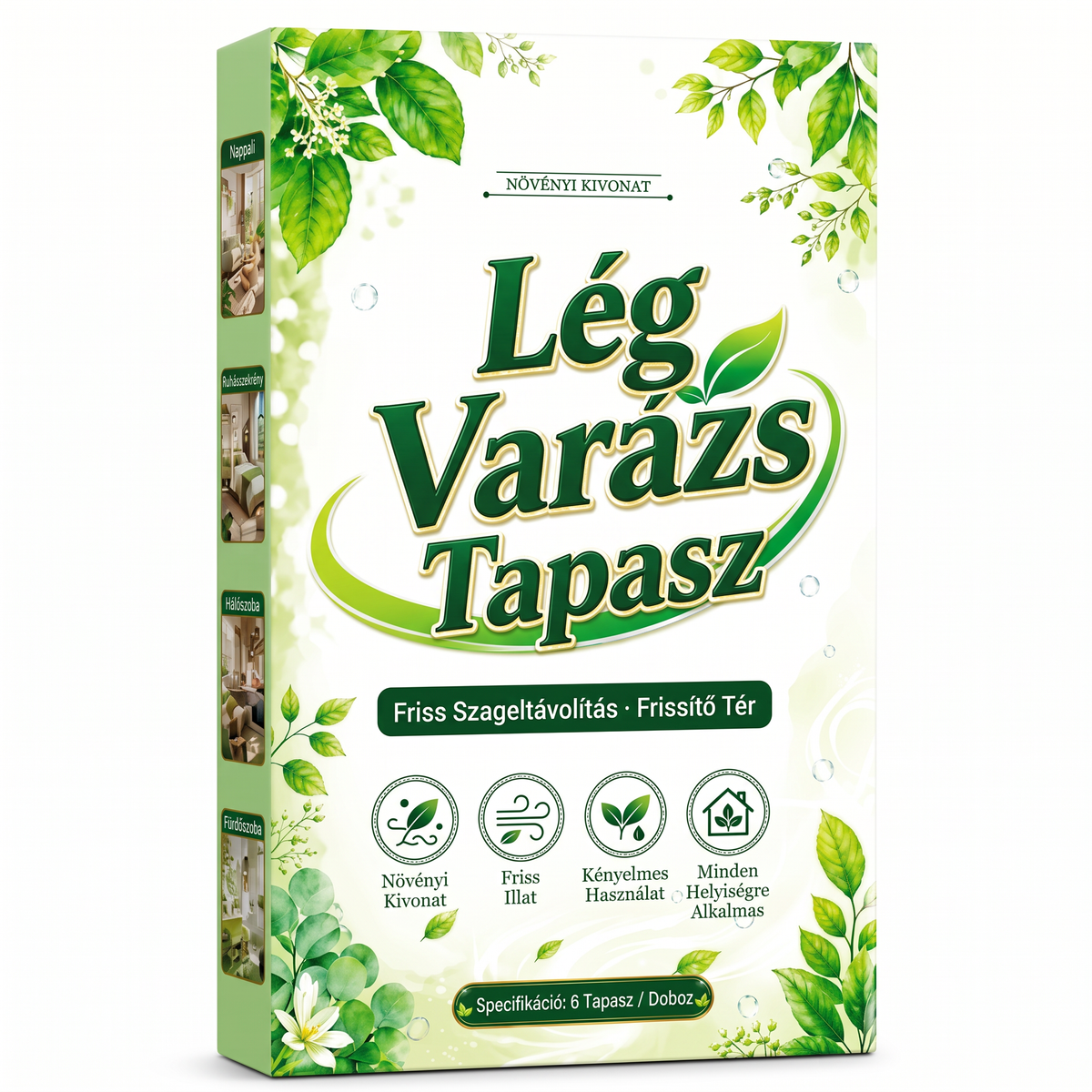 🔥 Utolsó nap 50% kedvezménnyel! 6 db penészeltávolító tapasz – növényi összetevőket tartalmazó párnák a penész eltávolítására.