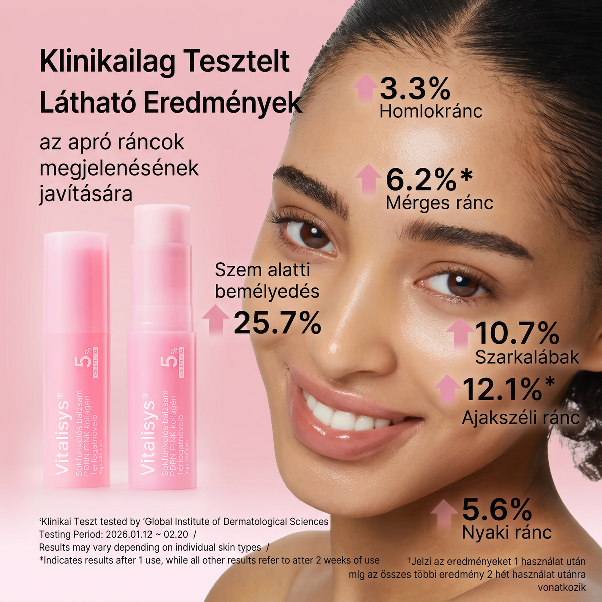🔥🔥 Vitalisys® Koreai PDRN rózsaszín kollagénes dúsító balzsam