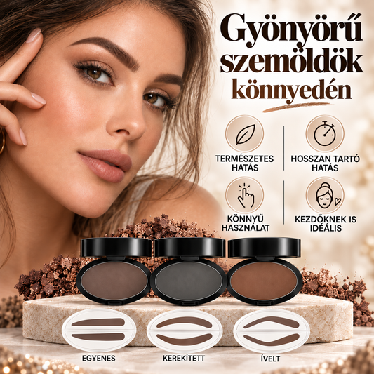 2026 SLÁGER AKCIÓ 💞🖊️ Szemöldökbélyegző púderrel és ecsettel – csak nyomd rá, és tökéletes szemöldök másodpercek alatt. Vízálló, akár 24 órás tartósság 💎